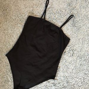 Black tank top body suit